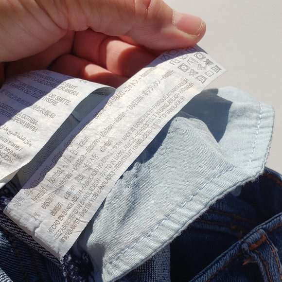 Zara Basic Z1975 fray hem jeans size 2 - Picture 8 of 9